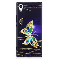 Sony Xperia XA1 XZ Case Cover Butterfly Pattern Painted Embossed Feel TPU Soft Case Phone Case