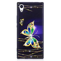 sony xperia xa1 xz case cover butterfly pattern painted embossed feel  ...