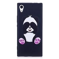 Sony Xperia XA1 XZ Case Cover Panda Pattern Painted Embossed Feel TPU Soft Case Phone Case