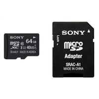 Sony SR64UYA 64Gb Class 10 microSDHC Memory Card with Adapter
