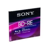 sony bd re 25gb blu ray disc 1 pack slim case