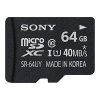 Sony SR64UYA 64Gb Class 10 microSDHC Memory Card with Adapter