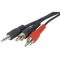 Soundcard Cord 3.5-mm Jack to 2 x RCA Male- 10m