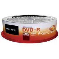 Sony 16x DVD-R 4.7GB 25 Pack Spindle