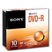 Sony 16x DVD-R 4.7GB 10 Pack Slim Case