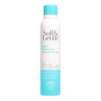 soft and gentle 2 in 1 shower and shave mousse 200ml