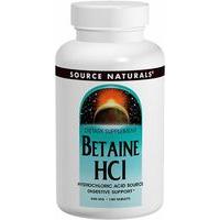 Source Naturals Betaine HCL 180 Tablets