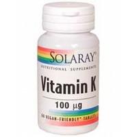 solaray vitamin k 100mcg 60 tablet