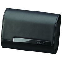 Sony LCS CSVA - Soft case for digital photo camera - genuine leather - black