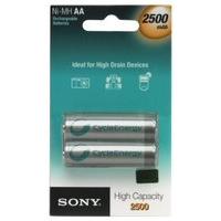 Sony Rechargeable AA NiMH Batteries - 2 Pack