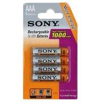 Sony AAA 1000mAh Rechargable Batteries - 4 Pack