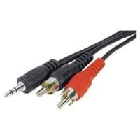 soundcard cord 35 mm jack to 2 x rca male 3 m