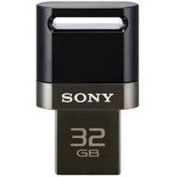 sony microvault on the go 32gb black usb flash drive
