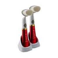 Sonic Facial Cleansing Brushes ? Buy 2 SAVE £10, Red x2, Plastic