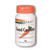Solaray Food Carotene, 60SGels