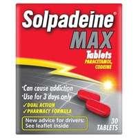 solpadeine max pain relief tablets 30s