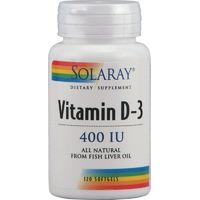 Solaray Vitamin D3, 400iu, 120SGels