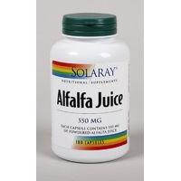 Solaray Alfalfa Juice, 550mg, 180Caps