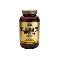 Solgar Cold Pressed Flaxseed Oil, 1250mg, 100SGels