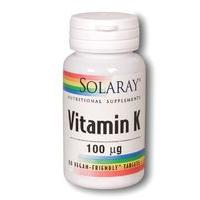 Solaray Vitamin K, 100mcg, 60Tabs