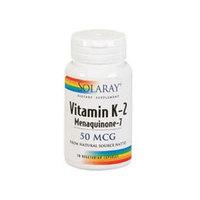 Solaray Vitamin K2, 50mcg, 30VCaps