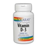 Solaray Vitamin D3 Lozenges, 2000iu, 60Loz