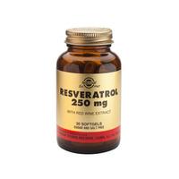 Solgar Resveratrol with Red Wine Extract, 250mg, 30SGels