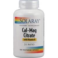 Solaray Cal Mag Citrate, 180Caps