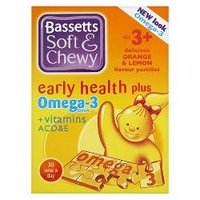 Soft & Chewy Omega 3 Age 3+ 30 Orange & Lemon One a Day Pastilles