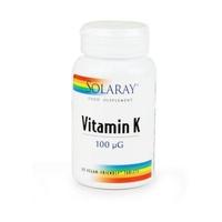 Solaray Vitamin K 100mcg 60 tablet (1 x 60 tablet)