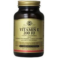 Solgar Vitamin E 134mg 200 UI 100 Vegetable Softgels