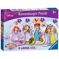 sofia the first 4 shaped puzzles 10 12 14 16 pieces