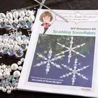 Solid Oak Sparkling Snowflake Kit - Makes 3 382426