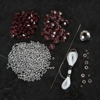 Solid Oak Deluxe Lace Seed Bead Bracelet Kit in Violet 372130