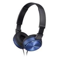 Sony Metallic Blue Headphones