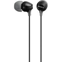 Sony MDR-EX15LPB, In-Ear Ear-Bud, Black