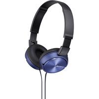 sony mdrzx310lae hi fi headphones blue