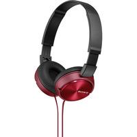 sony mdrzx310rae hi fi headphones red