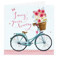 Sorry You\'re Leaving Bicycle Card