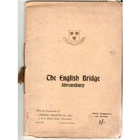 Souvenir Programme for the Occasion of the Opening of the new English Bridge Shrewsbury