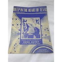 song sheet deep in the heart of texas gene autrey heart of teh rio gra ...