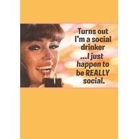 Social Drinker | Birthday Card