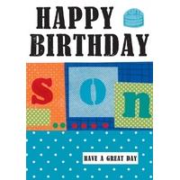Son - Happy Birthday Card