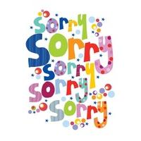 Sorry | Sorry Card