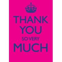 So very much | Thank you Card