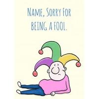 sorry for being a fool sorry card moz1017