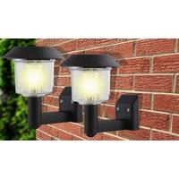 Solar-Powered Wall Lights - 2 or 4