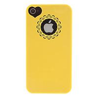 Solid Color Carving and Heard-shape Pattern Hard Case for iPhone 4/4S (Assorted Colors)