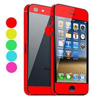 solid color skin guard with black back protector for iphone 5 optional ...