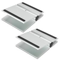 soundxtra silver universal small speaker stands pair